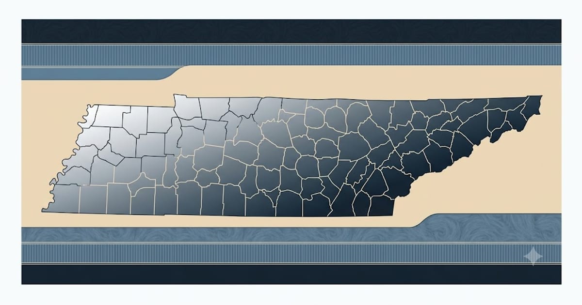 County boundaries crossing a smooth climate gradient